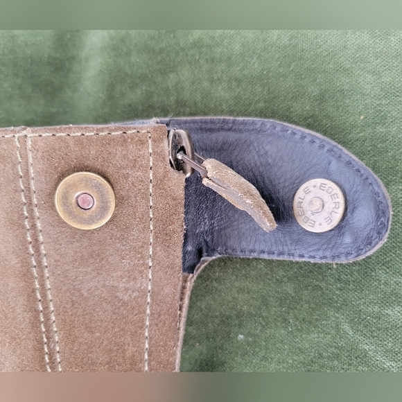 ❌SOLD❌Cole Haan x Nike Air suede block heel boots, khaki green - Picture 2 of 9